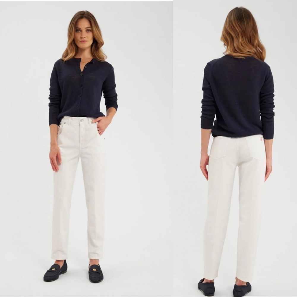 Ines de la Fressange Luna High Waist Straight Jeans - 32